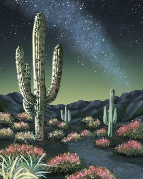 Starry Cactus Dream