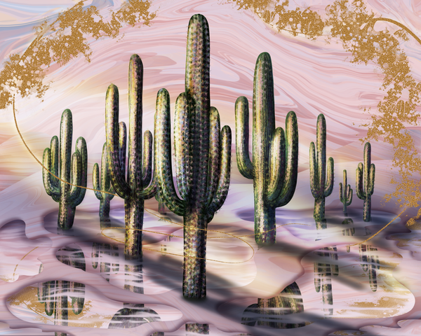 Sunspell Reflection Fine Art Print, Contemporary Desert Wall Art