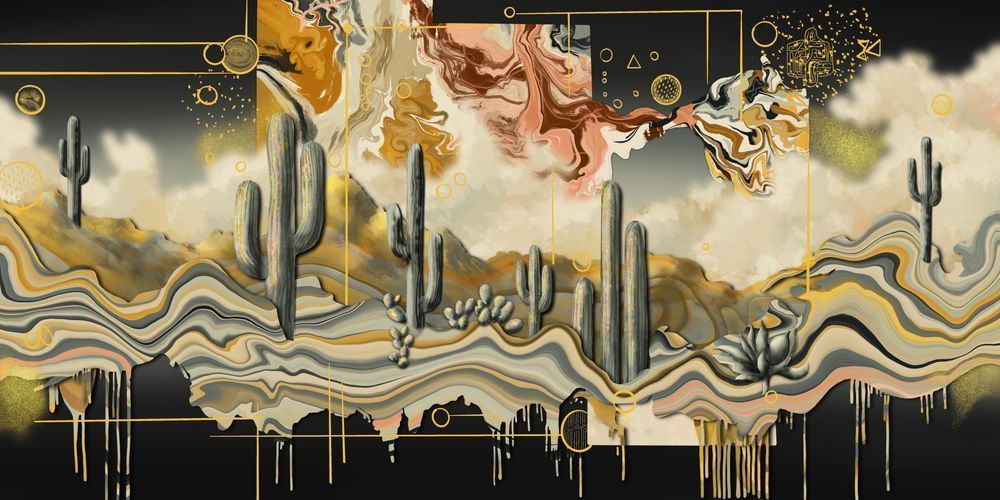 Golden Sands Symphony: A Visual Ode to the Desert's Beauty