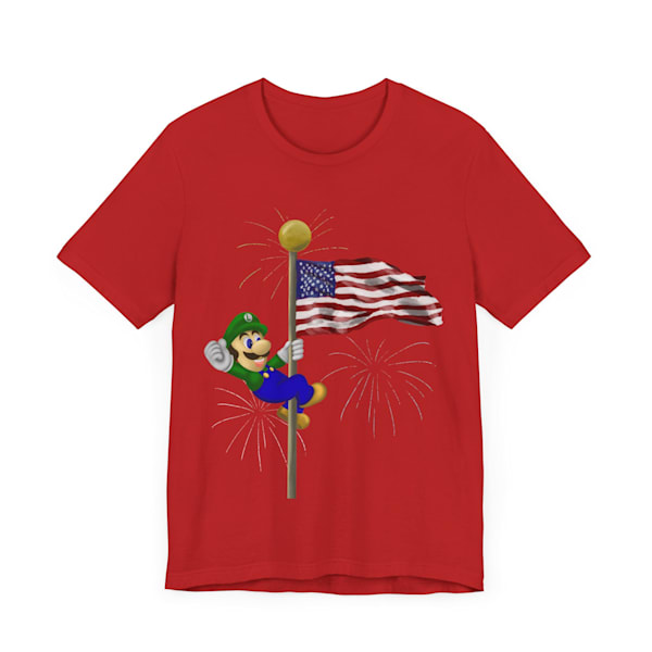 Show Your Patriotic Spirit with Luigi – Unique 4th of July T-Shirt
