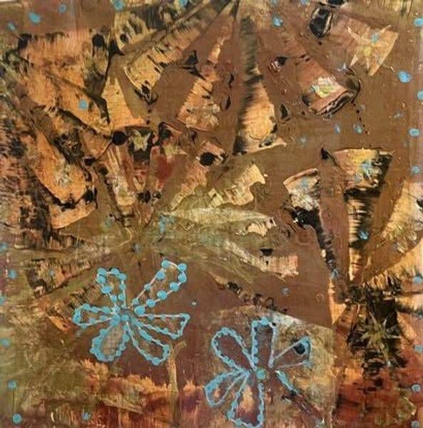 Fall Moon Flowers Art | Cate Stetson Art
