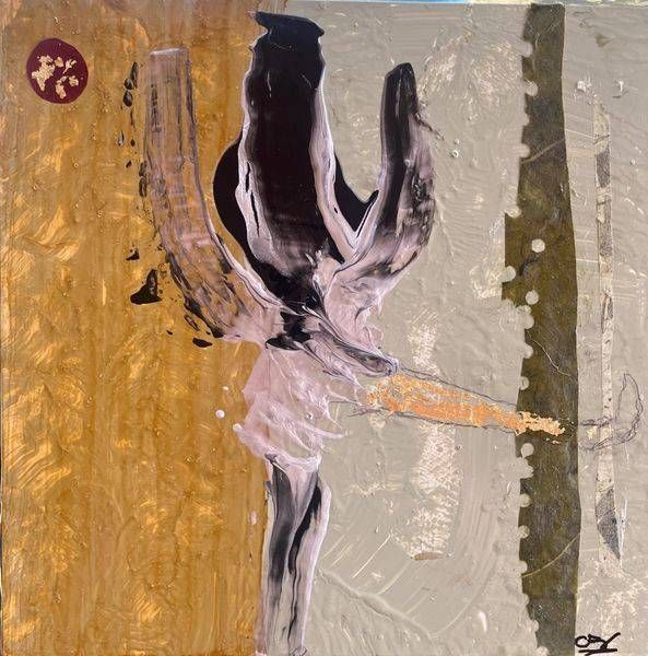 Dancer With A Gold Leg Art | Cate Stetson Art