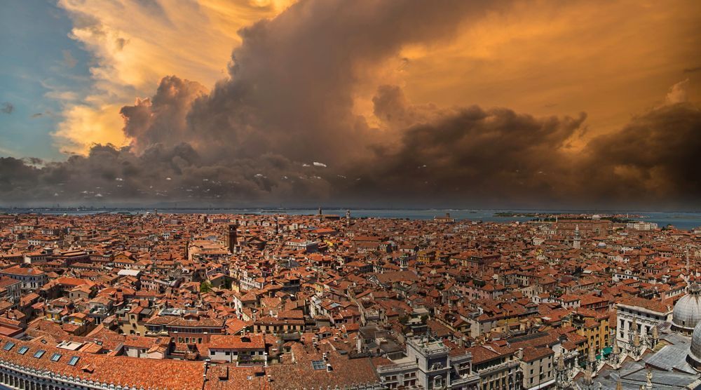 Venice Under The Dark Sky Photography Art | On The Wall Photo