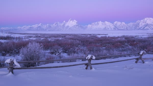 Earth Shadow Over Teton Range