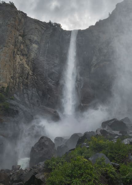 Misty Bridalveil Fall - Yosemite National Park