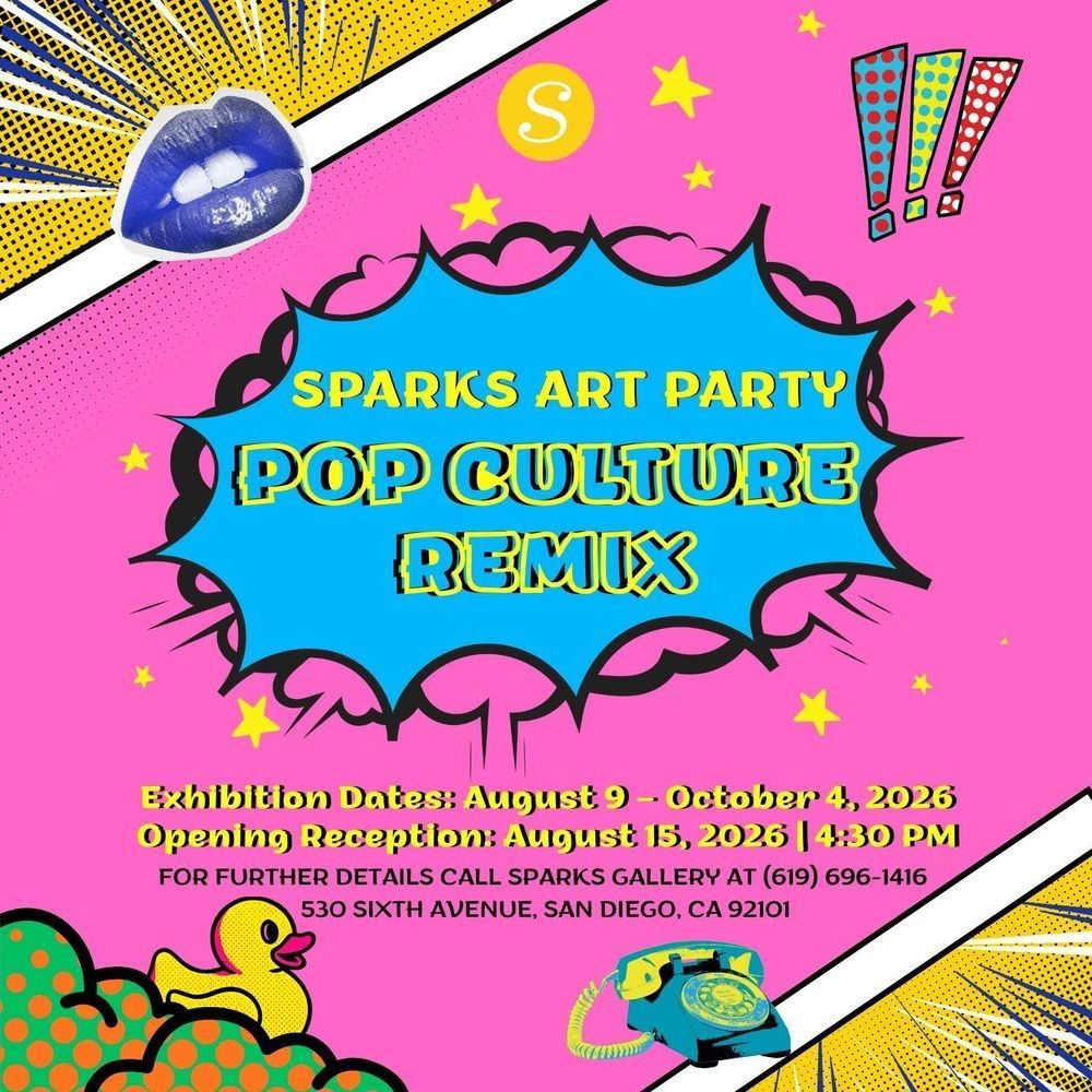 Art Party at Sparks Gallery for Pop Culture Remix