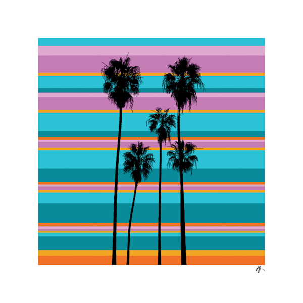 5 Palm Trees Fine Art Print by Jon Savage | Jon Savage Gallery