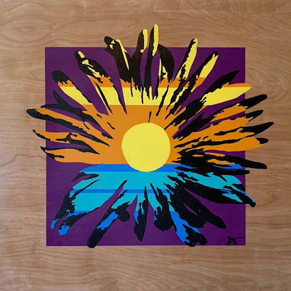 Sunny Daisy #3 by Jon Savage | 24x24 Original Painting