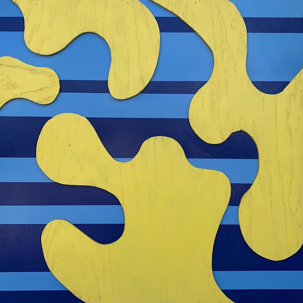 Between the Line #3 by Jon Savage | 24x24 Abstract Painting