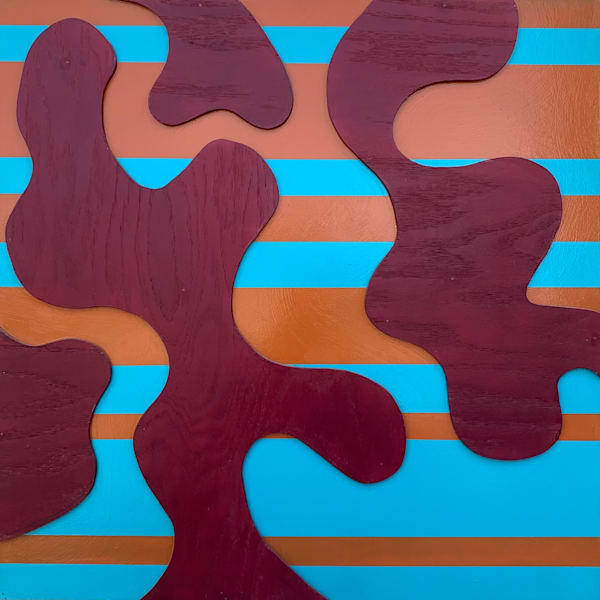 Between the Line #4 by Jon Savage | 24x24 Abstract Painting