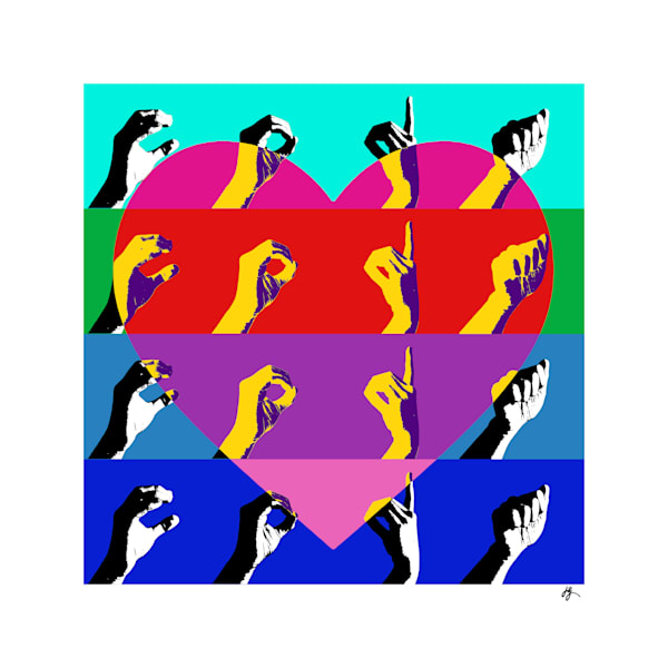 CODA LOVE Fine Art Print by Jon Savage Celebrating Deaf Culture and Family Identity
