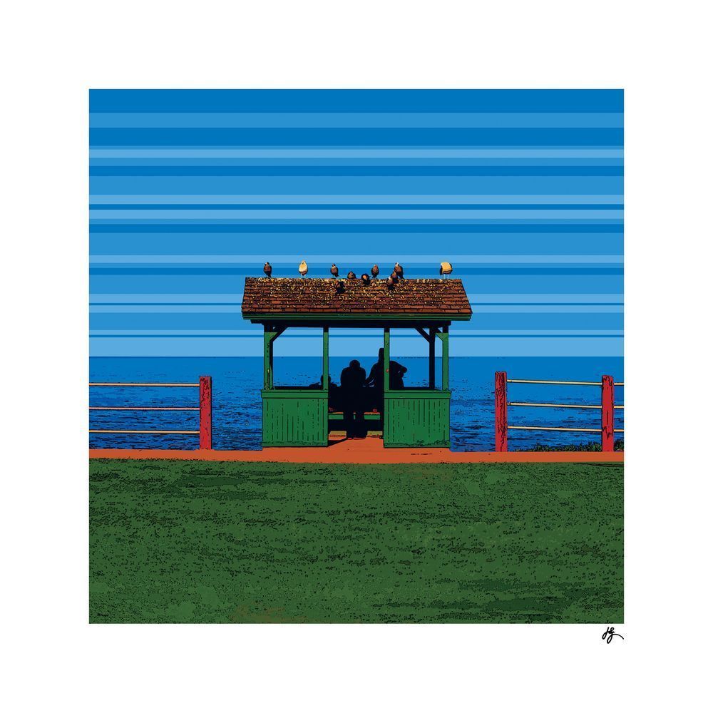 Green Hut – La Jolla Cove Fine Art Print by Jon Savage