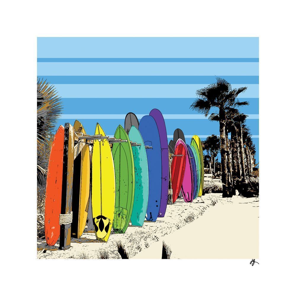 Diverse Shores Fine Art Print | Coastal Surf Art by Jon Savage
