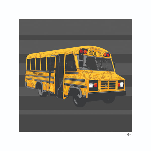 Journey of the Deaf Bus Fine Art Print by Jon Savage | Deaf Culture Artwork