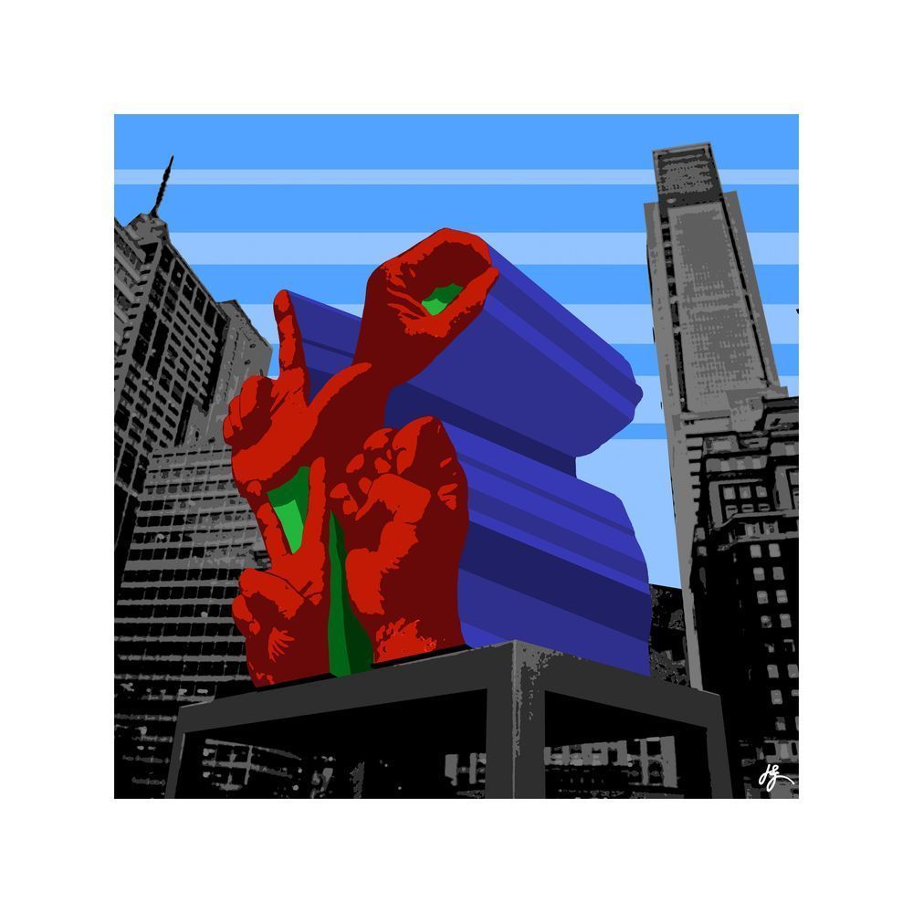 ASL LOVE Philly | ASL Contemporary Fine Art Print by Jon Savage