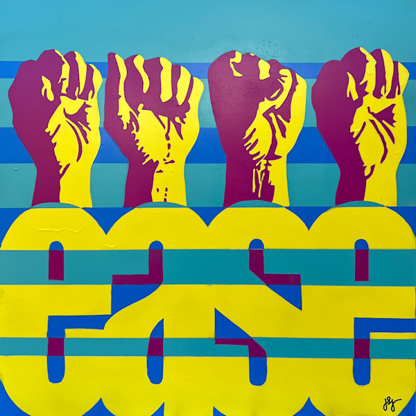 Ease by Jon Savage | 24x24 Original ASL Painting