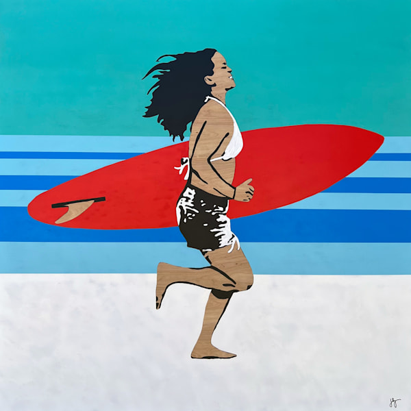 Sweet Swell Painting by Jon Savage | 48x48 Contemporary Surf Art