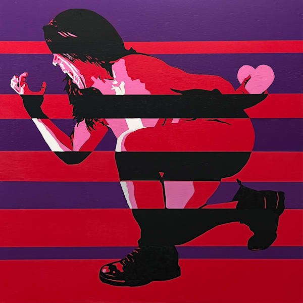 Scream for Love by Jon Savage | 24x24 Original Painting