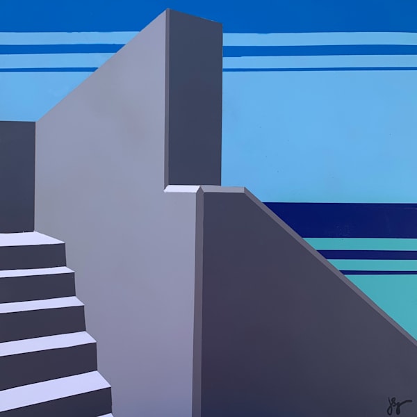 Secret Spot by Jon Savage | 18x18 Original Coastal Painting