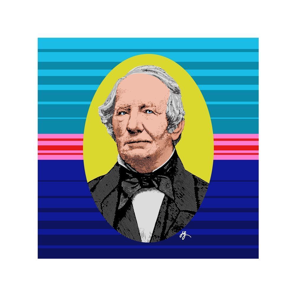 Laurent Clerc A Modern Tribute Fine Art Print by Jon Savage | Deaf History Artwork