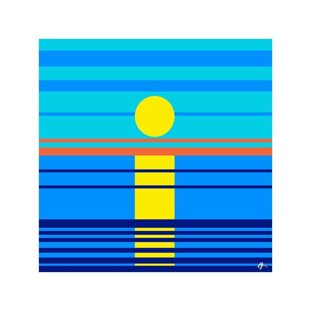 Sunset Reflection – Modern Fine Art Print by Jon Savage