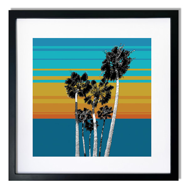 Palm Sunset Framed Fine Art Print – 1 of 20 by Jon Savage