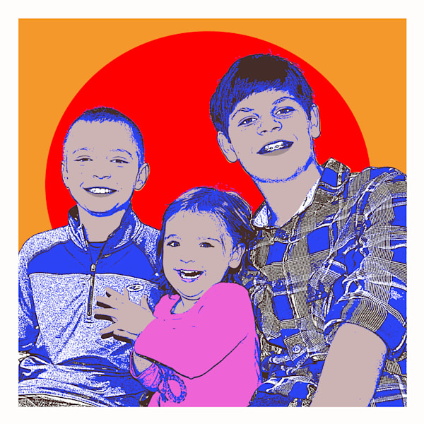 Chriz’s Kids – Custom Family Portrait | Jon Savage Gallery