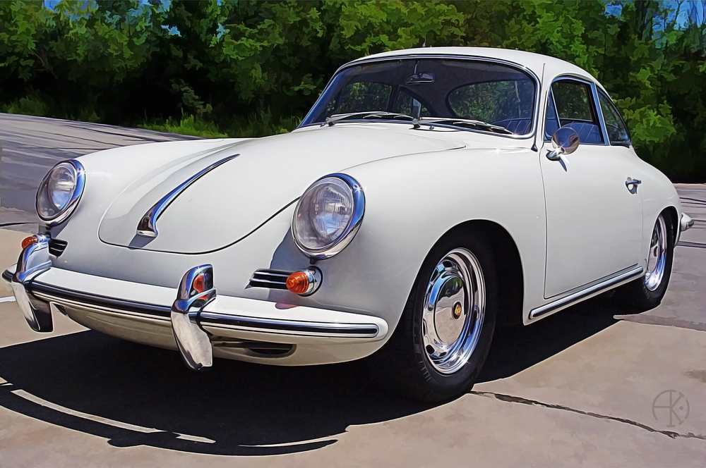Porsche 356 Coupe Fredinand 1950 art print by Anthony Kashinn