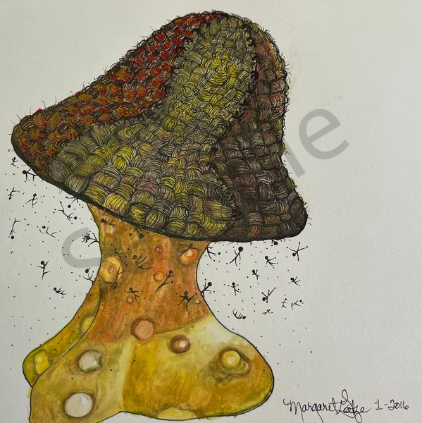 Sweater Shroom Art | Margo's Attic