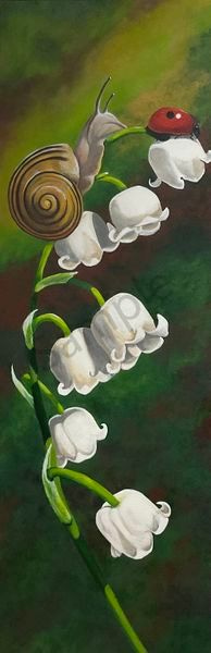 Lady And The Snail Art | Margo's Attic
