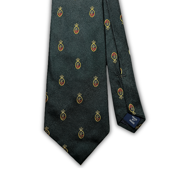 Vintage Polo Ralph Lauren Royal Crest Green Silk Tie – Italy