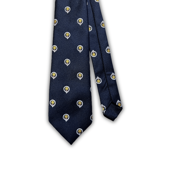 Vintage Clan Kerr Scotland Crest Tie – Navy