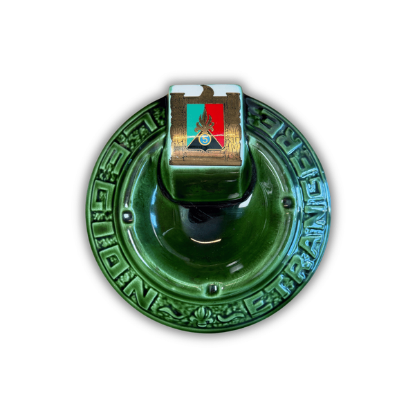 Vintage French Foreign Legion 5e Régiment Étranger Ceramic Ashtray