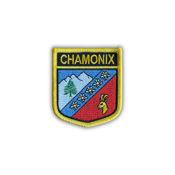 Chamonix Mont-Blanc Alpine Ski Souvenir Patch – France