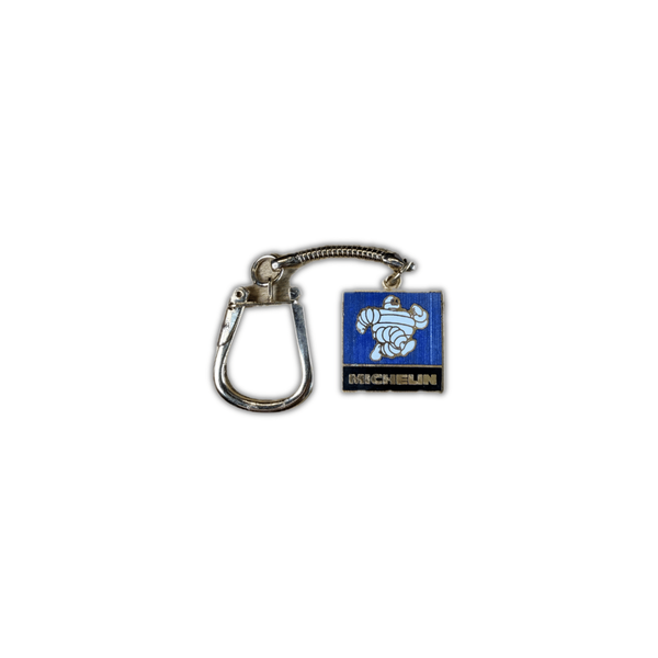 Vintage Michelin Bibendum Enamel Keychain | Michelin Man