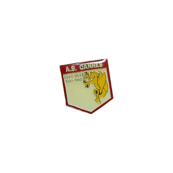 Vintage A.S. Cannes UEFA Cup 1991–1992 Enamel Pin
