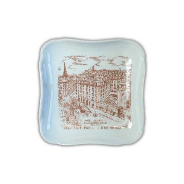 Vintage Hotel George V Paris Limoges Ashtray | Lanternier France