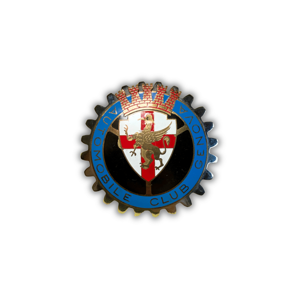 Vintage Automobile Club Genova Grill Badge | Italian Automobilia