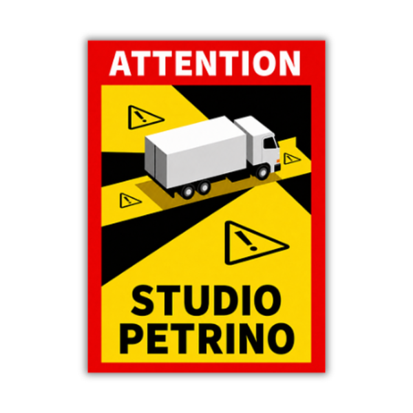 STUDIO PETRINO French Truck Blind Spot Sticker | Angles Morts Inspired