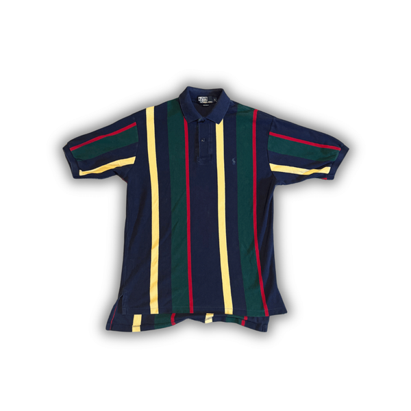 Vintage Polo Ralph Lauren Striped Rugby Polo Shirt – Large