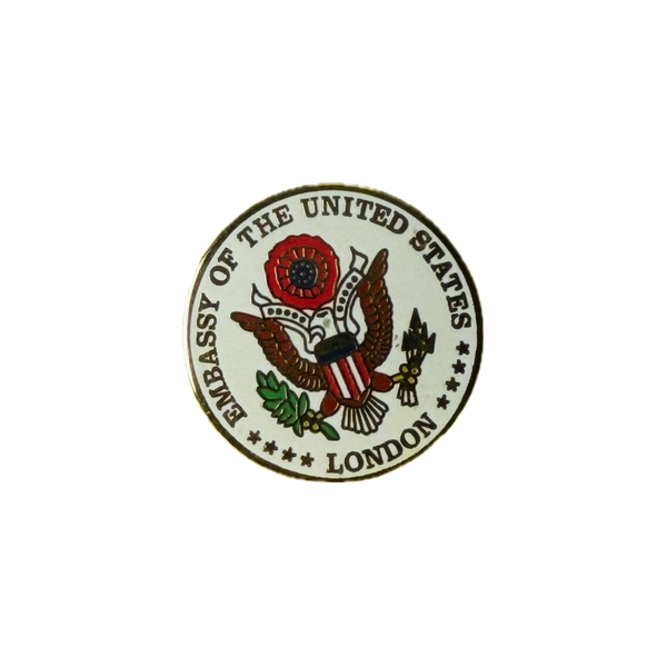 Vintage U.S. Embassy London Enamel Lapel Pin | Diplomatic Memorabilia