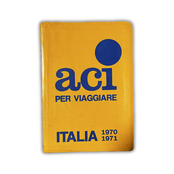 ACI Automobile Club d'Italia Travel Guide for Italy (1970-1971) | Vintage Italy Guidebook - Studio Petrino