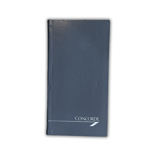 British Airways Concorde Small Notebook & Pencil - Flight Schedule 1990-1991