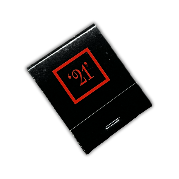 Vintage 21 Club Matchbook with Matches | New York Bar Ephemera