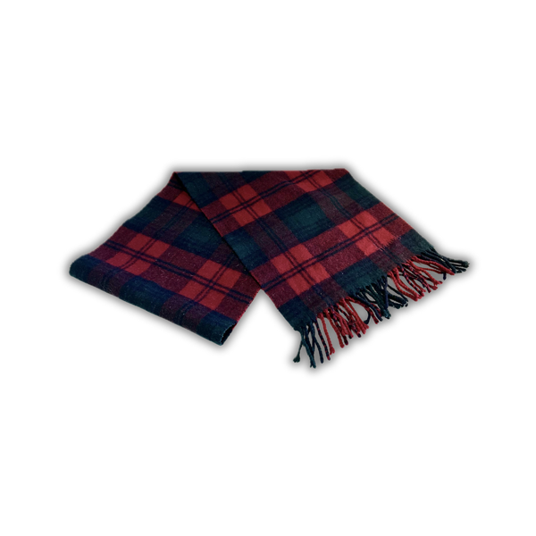 Vintage Harrods Wool Plaid Scarf – Classic British Style
