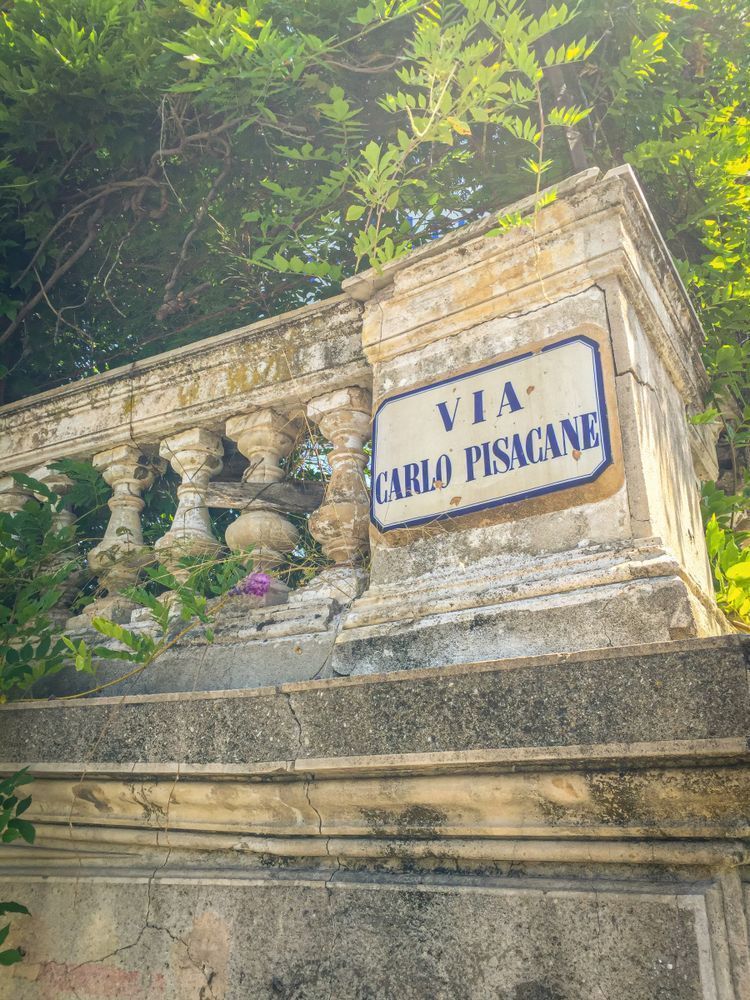 Via Carlo Sign Sanremo Art Print | Studio Petrino - Charming Italian Street Art