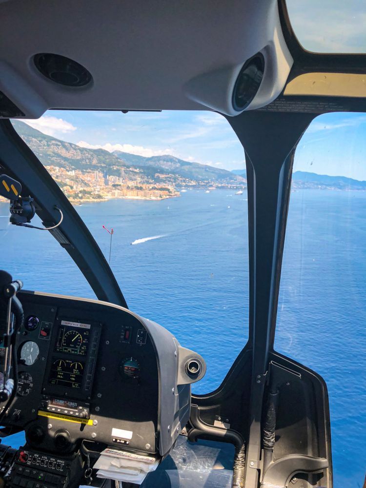 Helicopter Nice to Monaco Art Print | Studio Petrino - Scenic Riviera Aerial View