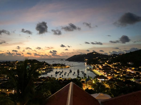 Gustavia Sunset Carl Gustaf St. Barth Art Print | Studio Petrino - Elegant Sunset Artwork