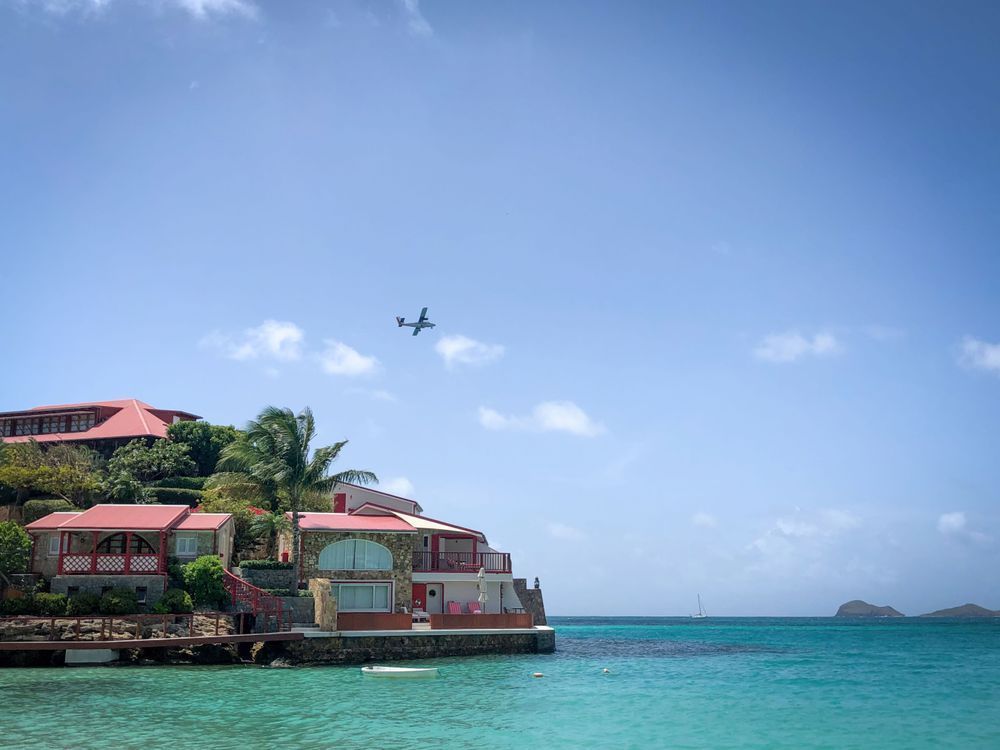 Eden Roc St. Barth Airplane Art Print | Studio Petrino - Iconic Luxury Caribbean Art