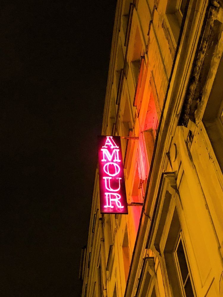 Hotel Amour Paris Neon Sign Art Print | Studio Petrino - Stylish Parisian Neon Art